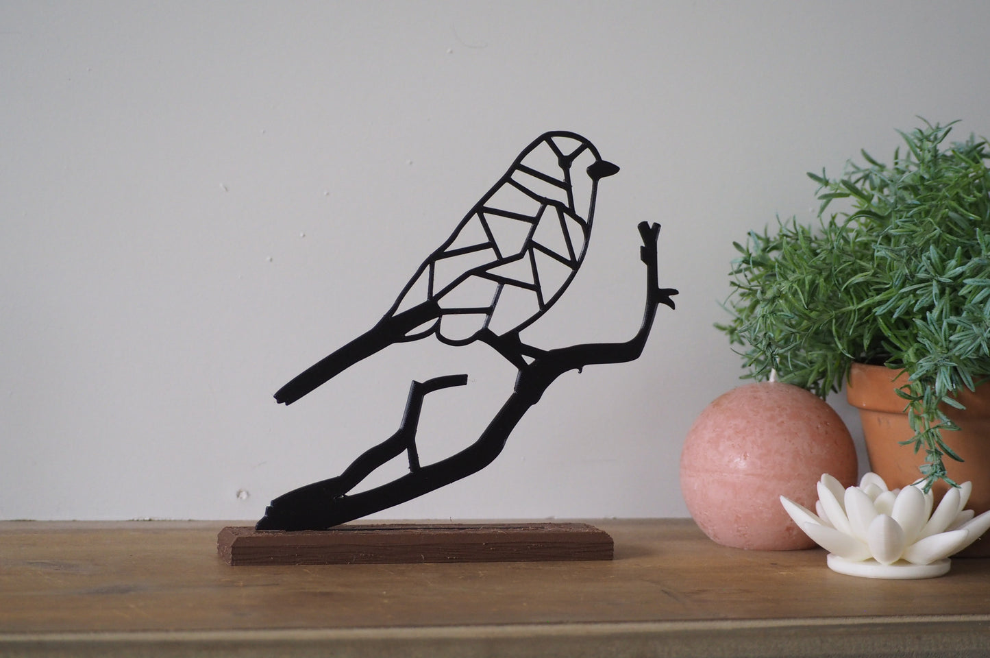 Vogel op tak ornament